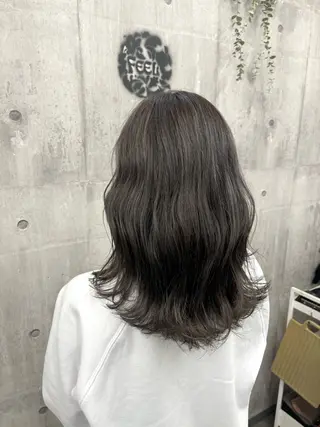 セミロング カラー 田中 沙也香のヘアスタイル