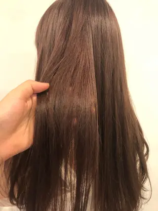 ロング カラー ヘアアレンジ メンズ キッズ ネイル マツエク・マツパ 透明感カラー🤎 ゆりのヘアスタイル