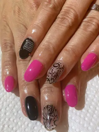 セミロング shandy nailのネイルデザイン