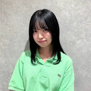 セミロング カラー 🧚🏻momo 🧚🏻【下北沢】のヘアスタイル