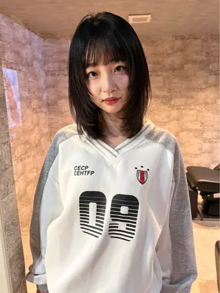 ミディアム カラー mai / linoah˚✧のヘアスタイル