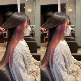 ロング カラー 髪質改善･縮毛矯正 特化･ユウシンのヘアスタイル