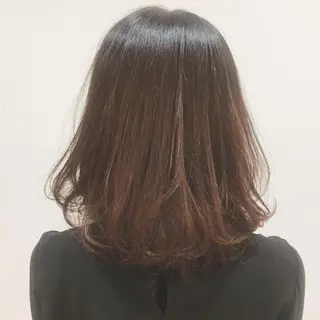 ミディアム 愛されヘア/ 暖色カラー/まいこのヘアスタイル