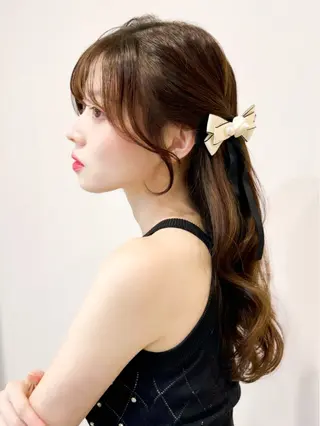 セミロング 韓国アイドルヘア🩶 nanako🦋のヘアスタイル