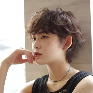 ショート 遠藤惟斗/自由が丘/ 透明感カラー/パーマのヘアスタイル