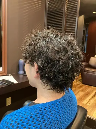 パーマ メンズ 前之園 ひかるのヘアスタイル