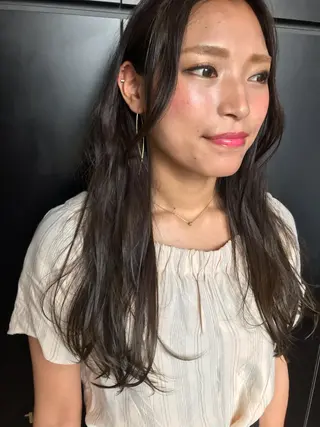 セミロング ヒラヤマ ユウスケのヘアスタイル