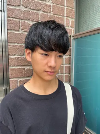 ショート カラー パーマ メンズ 久木原 ゆりのヘアスタイル