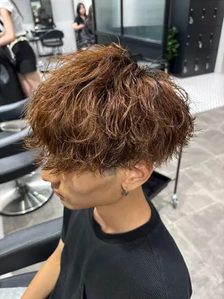 メンズ 🪽直毛男子の救世主 🪽フェザーパーマのヘアスタイル