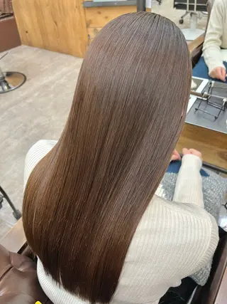 セミロング カラー 艶髪矯正/髪質改善 カイトのヘアスタイル