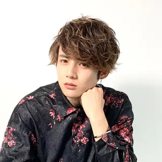 パーマ メンズ 柏メンズカットパーマ NO.1タイチのヘアスタイル