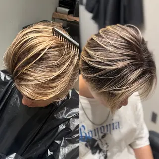 カラー メンズ メンズバレイヤージュ /町田/木村悠月のヘアスタイル