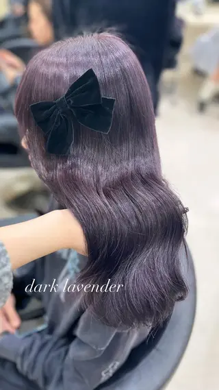 カラー ベージュ・ラベンダー カラー🎀りりのヘアスタイル