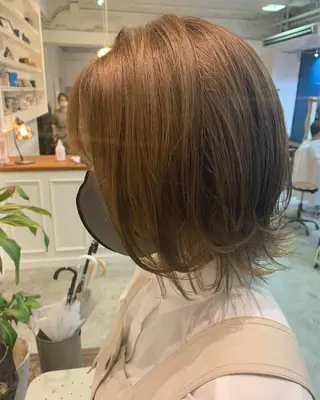 ショート カラー ヘアアレンジ 山崎 澪 レイヤーカット/大宮のヘアスタイル