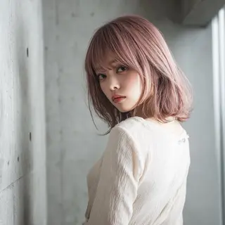 ミディアム カラー 池袋/カラー特化🎨 ロング料金なし🩵のヘアスタイル