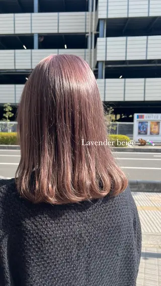 ミディアム ♡🎀垢抜け透明感 カラーaomi🐇♡のヘアスタイル