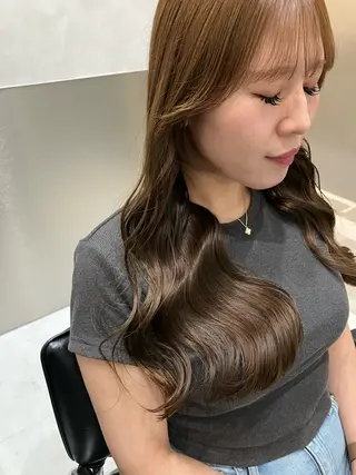 カラー 💖ブリーチなし透明 感💖ASAHIのヘアスタイル