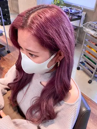 ロング カラー 内野 友貴のヘアスタイル