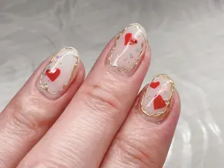 カラー ネイル 芦辺 香奈のネイルデザイン