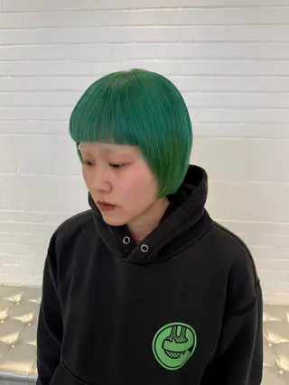 ショート カラー ヘアアレンジ 海外/ハイトーン🪽 ☯️ami☯️のヘアスタイル