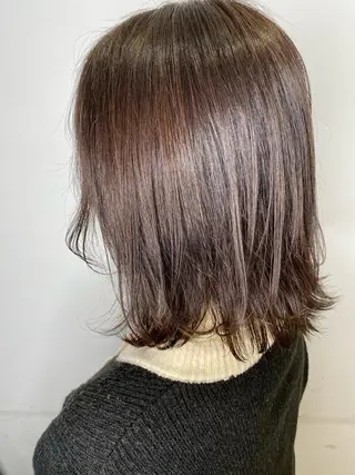 ミディアム カラー 酸スト/フェザー パーマ/三谷海斗のヘアスタイル