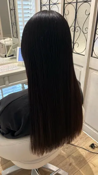 ロング カラー 似合わせ 顔周りYUUGAのヘアスタイル