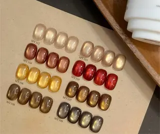 ショート めぐみのネイルサロン スタッフ練習のネイルデザイン