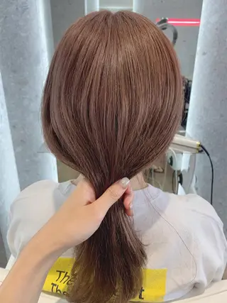 ロング カラー 山下 千明のヘアスタイル