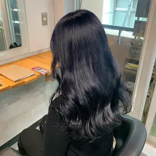 ロング NANAMI🩵 大人可愛い韓国ヘアのヘアスタイル