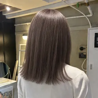ミディアム カラー ヘアアレンジ 🫧ハイトーン×艶 カラー🫧 Rionのヘアスタイル