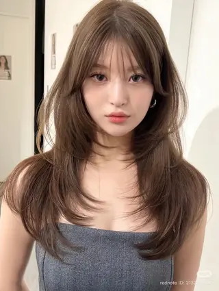 ロング ま ひのヘアスタイル