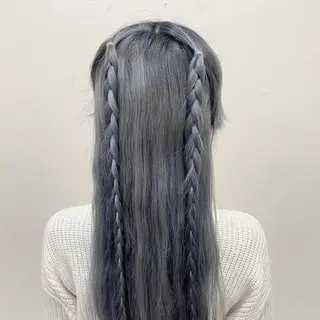 ロング ヘアアレンジ ワタナベ リリコのヘアスタイル