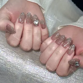 ネイル 長いだし/スカルプ/ パラシェルN.oneのネイルデザイン