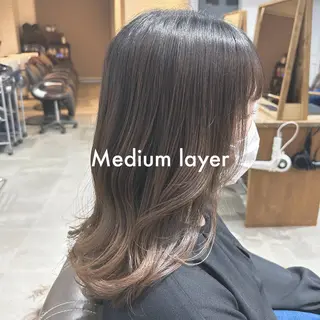 セミロング Eri 🌿透明感・艶カラーのヘアスタイル