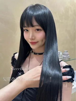 ロング カラー 🍓韓国ヘア レイヤ ーカット🍓笠原 葵のヘアスタイル
