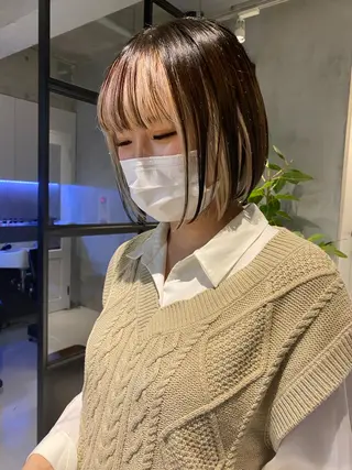 ショート カラー ヘアアレンジ ショートヘア原宿 fifth コシのヘアスタイル