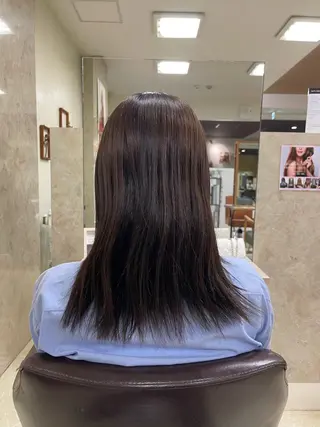 セミロング 縮毛・酸性ストレート 特化のヘアスタイル