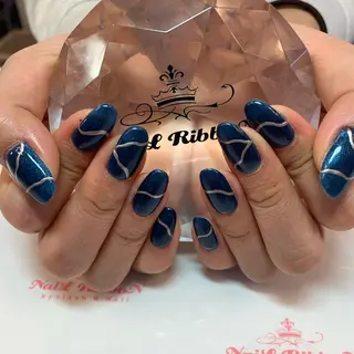 ネイル ネイルリボン 受付スタッフのネイルデザイン