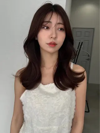 セミロング soyon心斎橋所属・♡透明感/艶カラー/ M a I ♡のヘアスタイル