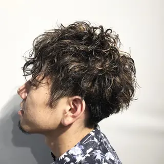 パーマ メンズ メンズパーマ/ メンズカット/渡邊亘のヘアスタイル