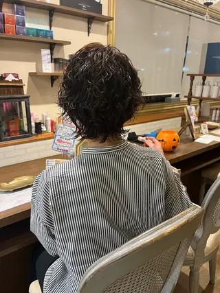 パーマ 北野 未優香のヘアスタイル