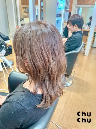 ミディアム カラー 秋山知穂🧸縮毛矯正 ショート新越谷南越谷のヘアスタイル