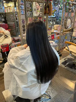 ロング カラー ヘアアレンジ 🌈派手髪エクステ ブレイズ🌈ひろとのヘアスタイル