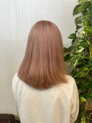 ロング カラー ヘアアレンジ きむえり/髪質改善 /うねり広がり改善のヘアスタイル