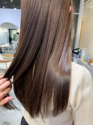 ロング カラー パーマ FILMS熊取谷 花のヘアスタイル