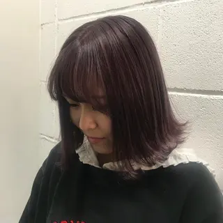 ミディアム サイレント美容師 アイリィのヘアスタイル