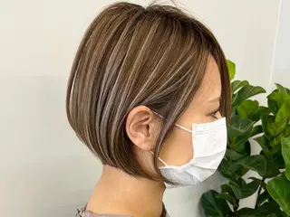 ショート カラー 横浜　店長 橋場優のヘアスタイル