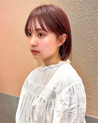 ショート カラー 🌱小顔ヘア/ボブ ミディアム/双葉🌱のヘアスタイル