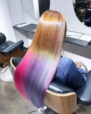ロング 服部飛鳥 縮毛矯正 髪を綺麗にする人 栄のヘアスタイル