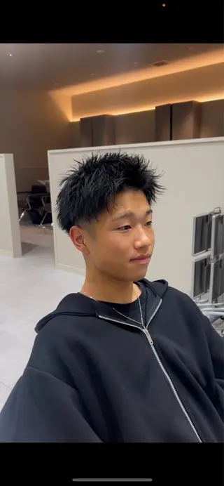 メンズ 王道センターパート ／GOUのヘアスタイル